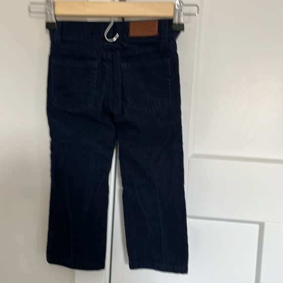 Janie And Jack Velvet Navy Blue Boy’s Pants Size 2T - Picture 2 of 5